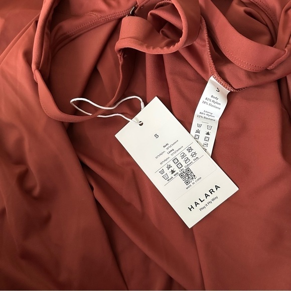 Halara Backless Cut Out Twisted Side Pocket Split Midi Casual Dress Size Small - Picture 5 of 12